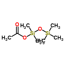1,1,1,3,3-五甲基-3-乙酰氧基二硅氧烷结构式