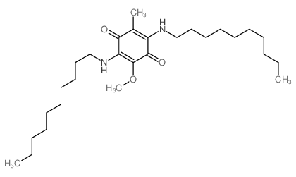 2,5-Cyclohexadiene-1,4-dione, 2, 5-bis(decylamino)-3-methoxy-6-methyl-结构式