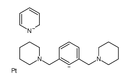 1-[[3-(piperidin-1-ylmethyl)benzene-2-id-1-yl]methyl]piperidine,platinum,2H-pyridin-1-ide结构式