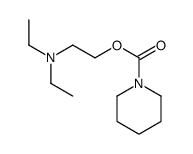 1-Piperidinecarboxylic acid 2-(diethylamino)ethyl ester结构式