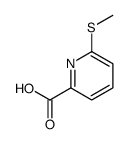 6-methylsulfanylpyridine-2-carboxylic acid Structure