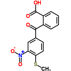 2-[4-(methylthio)-3-nitrobenzoyl]benzoic acid Structure