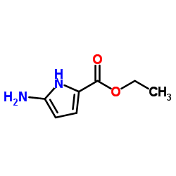 5-氨基-1H-吡咯-2-羧酸乙酯结构式