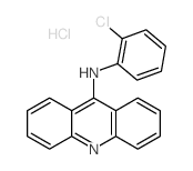 N-(2-chlorophenyl)acridin-9-amine hydrochloride结构式