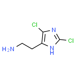 1H-Imidazole-4-ethanamine,2,5-dichloro- Structure