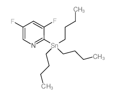 3,5-Difluoro-2-tributylstannylpyridine Structure