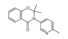 2,2-dimethyl-3-(2-methylpyrid-5-yl)-4-oxo-4H-1,3-benzoxazine Structure