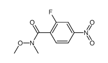 2-fluoro-N-methoxy-N-methyl-4-nitrobenzamide Structure