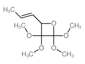 2,2,3,3-tetramethoxy-4-prop-1-enyl-oxetane Structure