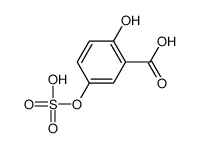 2-hydroxy-5-sulfooxybenzoic acid Structure
