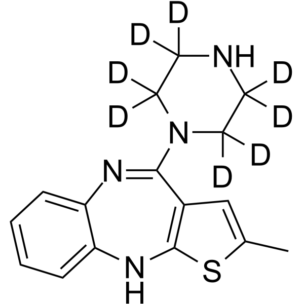 N-Desmethyl Olanzapine-d8 Structure