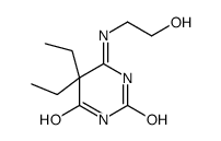 2,4(3H,5H)-Pyrimidinedione,5,5-diethyl-6-[(2-hydroxyethyl)amino]-(9CI) structure