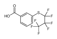 3-(1,1,2,2,3,3,3-heptafluoropropylsulfanyl)benzoic acid结构式