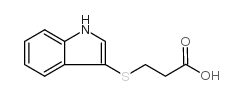 3-(1H-吲哚-3-磺酰基)-丙酸结构式