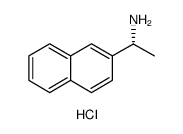 2-Naphthalenemethanamine, α-methyl-, hydrochloride (), (αR) Structure
