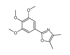 4,5-dimethyl-2-(3,4,5-trimethoxyphenyl)-1,3-oxazole结构式