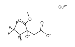 copper salt of β-hydroxy-β-carbomethoxypentafluorovaleric acid结构式