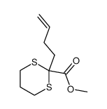 methyl 2-(3-buten-1-yl)-1,3-dithiane-2-carboxylate Structure