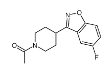 3-(1-Acetyl-4-piperidinyl)-5-fluoro-1,2-benzisoxazole Structure