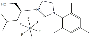 (S)-3-(1-羟基-4-甲基戊烷-2-基)-1-三甲基-4,5-二氢-1H-咪唑-3-六氟磷酸铵(V)结构式