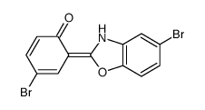 4-bromo-6-(5-bromo-3H-1,3-benzoxazol-2-ylidene)cyclohexa-2,4-dien-1-one结构式
