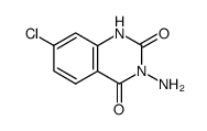 3-amino-7-chloro-2,4(1H,3H)-quinazolinedione Structure
