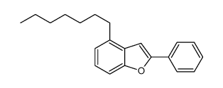 4-庚炔-2-苯基苯并呋喃结构式