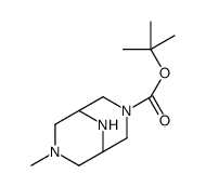 tert-butyl 7-methyl-3,7,9-triazabicyclo[3.3.1]nonane-3-carboxylate Structure