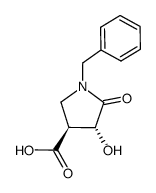 (3S,4R)-1-benzyl-4-hydroxy-5- oxopyrrolidine-3-carboxylic acid Structure
