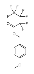 (4-methoxyphenyl)methyl 2,2,3,3,4,4,4-heptafluorobutanoate Structure