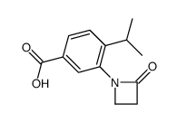 3-(2-oxoazetidin-1-yl)-4-propan-2-ylbenzoic acid结构式