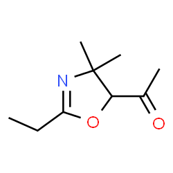 Ethanone, 1-(2-ethyl-4,5-dihydro-4,4-dimethyl-5-oxazolyl)- (9CI)结构式