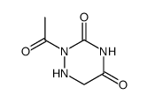 as-Triazine-3,5(2H,4H)-dione, 2-acetyldihydro- (7CI) structure