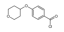 4-(Tetrahydropyran-4-yloxy)benzoyl chloride Structure