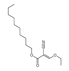 decyl (E)-2-cyano-3-ethoxyprop-2-enoate Structure