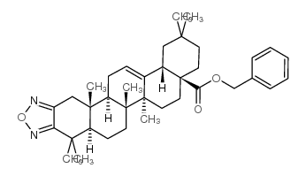 齐墩果-12-烯[2,3-c][1,2,5]恶二唑-28-酸苯甲酯结构式