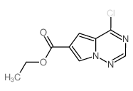 4-氯吡咯并[1,2-f][1,2,4]三嗪-6-羧酸乙酯结构式