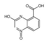 2-acetamido-3-nitrobenzoic acid结构式
