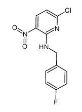 6-chloro-N-(4-fluorobenzyl)-3-nitropyridin-2-amine Structure