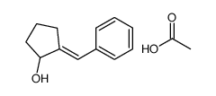 acetic acid,2-benzylidenecyclopentan-1-ol结构式