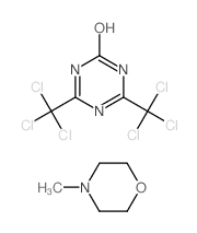 4,6-bis(trichloromethyl)-5H-1,3,5-triazin-2-one; 4-methylmorpholine结构式