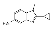 2-cyclopropyl-1-methylbenzimidazol-5-amine Structure