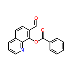 7-Formyl-8-quinolinyl benzoate结构式