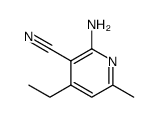 3-Pyridinecarbonitrile,2-amino-4-ethyl-6-methyl- Structure