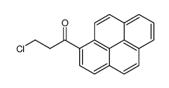3-β-Chloraethyl-pyrenyl-keton结构式