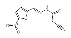2-cyano-N-[(5-nitro-2-furyl)methylideneamino]acetamide Structure