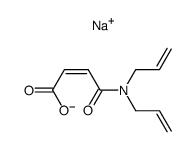 N,N-diallylmaleamic acid, sodium salt Structure
