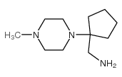 [1-(4-methylpiperazin-1-yl)cyclopentyl]methanamine Structure
