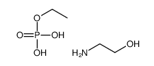 2-aminoethanol,ethyl dihydrogen phosphate Structure