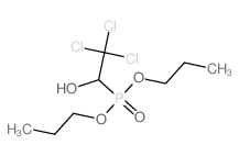 2,2,2-trichloro-1-dipropoxyphosphoryl-ethanol结构式